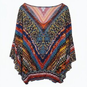 Colorful Geometric Patterned Top